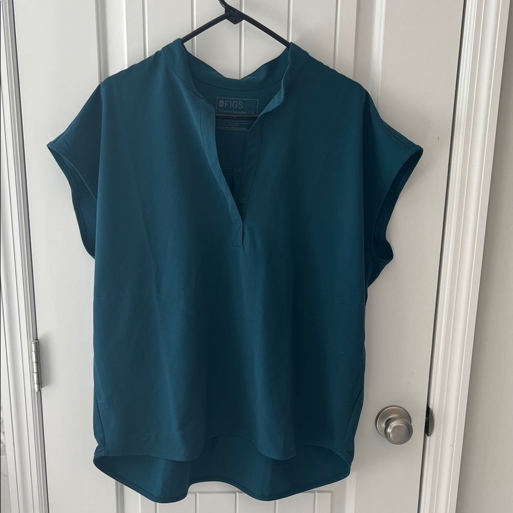Figs Women's Deep Teal Blouse